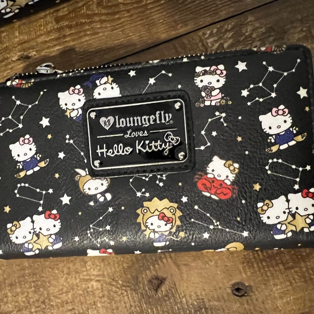 Loungefly Hello Kitty Zodiac Print Bifold Wallet Gem